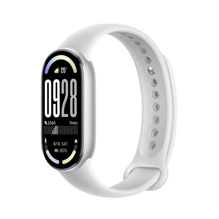 Xiaomi Smart Band 10 , AMOLED , Waterproof , Bluetooth , Glacier Silver