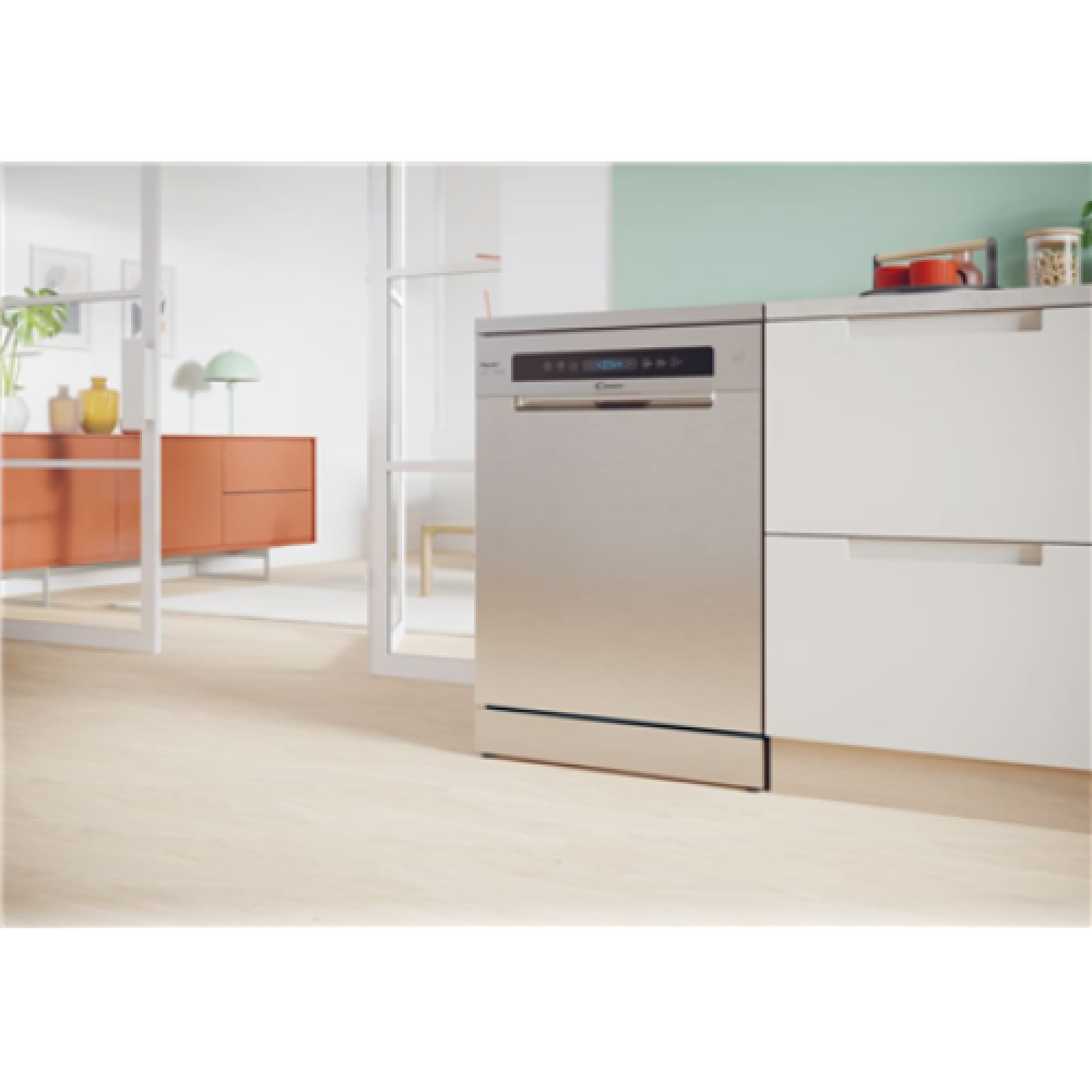 Dishwasher , CF 4C6F1X , Free standing , Width 59.7 cm , Number of place settings 14 , Number of programs 8 , Energy efficiency class C , Display , Stainless steel