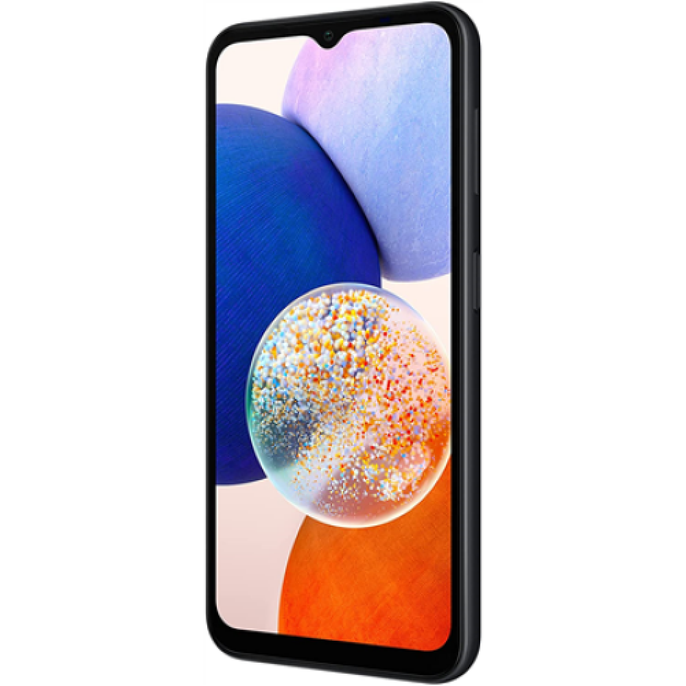 Samsung , Galaxy , A14 A145 , Black , 6.6 , PLS LCD , Mediatek MT6769 , Helio G80 (12 nm) , Internal RAM 4 GB , 64 GB , microSDXC , Dual SIM , Nano-SIM , 3G , 4G , Main camera 50 + 5 + 2 MP , Secondary camera 13 MP , Android , 13 , 5000 mAh