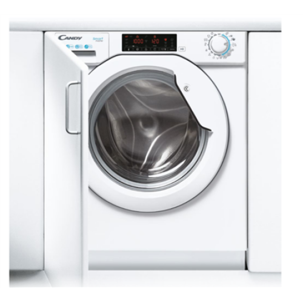 Candy Washing Machine , CBW 48TWME-S , Energy efficiency class A , Front loading , Washing capacity 8 kg , 1400 RPM , Depth 54 cm , Width 60 cm , LCD , White