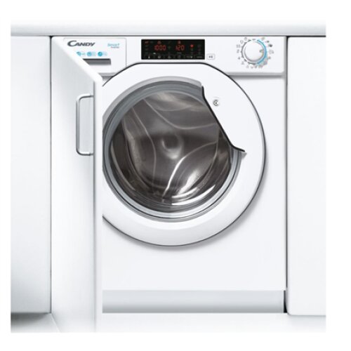 Candy Washing Machine , CBW 48TWME-S , Energy efficiency class A , Front loading , Washing capacity 8 kg , 1400 RPM , Depth 54 cm , Width 60 cm , LCD , White