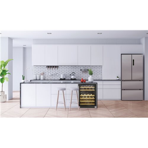 Hoover , Wine Cooler , HWCB 60/N , Energy efficiency class G , Free standing , Bottles capacity 46 , Cooling type , Black
