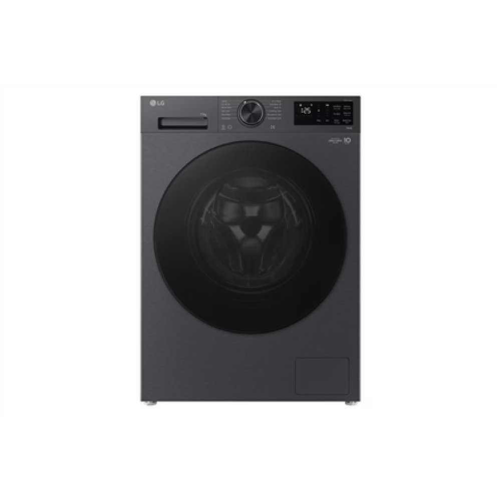 LG Washing machine , F4X5011TBB , Energy efficiency class A , Front loading , Washing capacity 11 kg , 1400 RPM , Depth 57 cm , Width 60 cm , Display , LED , Steam function , Direct drive , Wi-Fi , Matte Black