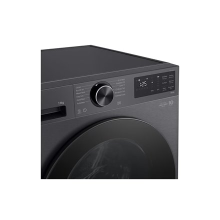 LG , Washing machine , F4X5011TBB , Energy efficiency class A , Front loading , Washing capacity 11 kg , 1400 RPM , Depth 57 cm , Width 60 cm , Display , LED , Steam function , Direct drive , Wi-Fi , Matte Black