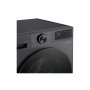 LG , Washing machine , F4X5011TBB , Energy efficiency class A , Front loading , Washing capacity 11 kg , 1400 RPM , Depth 57 cm , Width 60 cm , Display , LED , Steam function , Direct drive , Wi-Fi , Matte Black