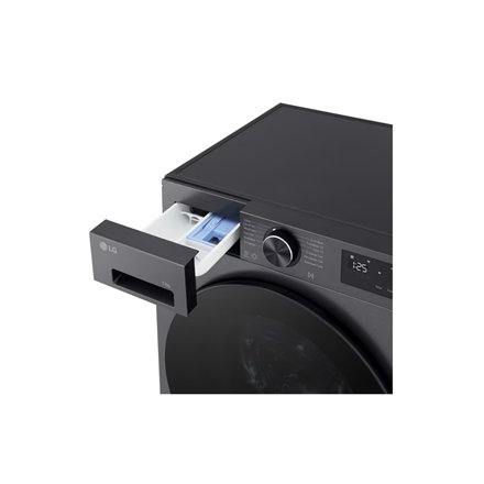 LG , Washing machine , F4X5011TBB , Energy efficiency class A , Front loading , Washing capacity 11 kg , 1400 RPM , Depth 57 cm , Width 60 cm , Display , LED , Steam function , Direct drive , Wi-Fi , Matte Black