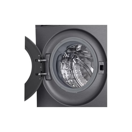 LG , Washing machine , F4X5011TBB , Energy efficiency class A , Front loading , Washing capacity 11 kg , 1400 RPM , Depth 57 cm , Width 60 cm , Display , LED , Steam function , Direct drive , Wi-Fi , Matte Black