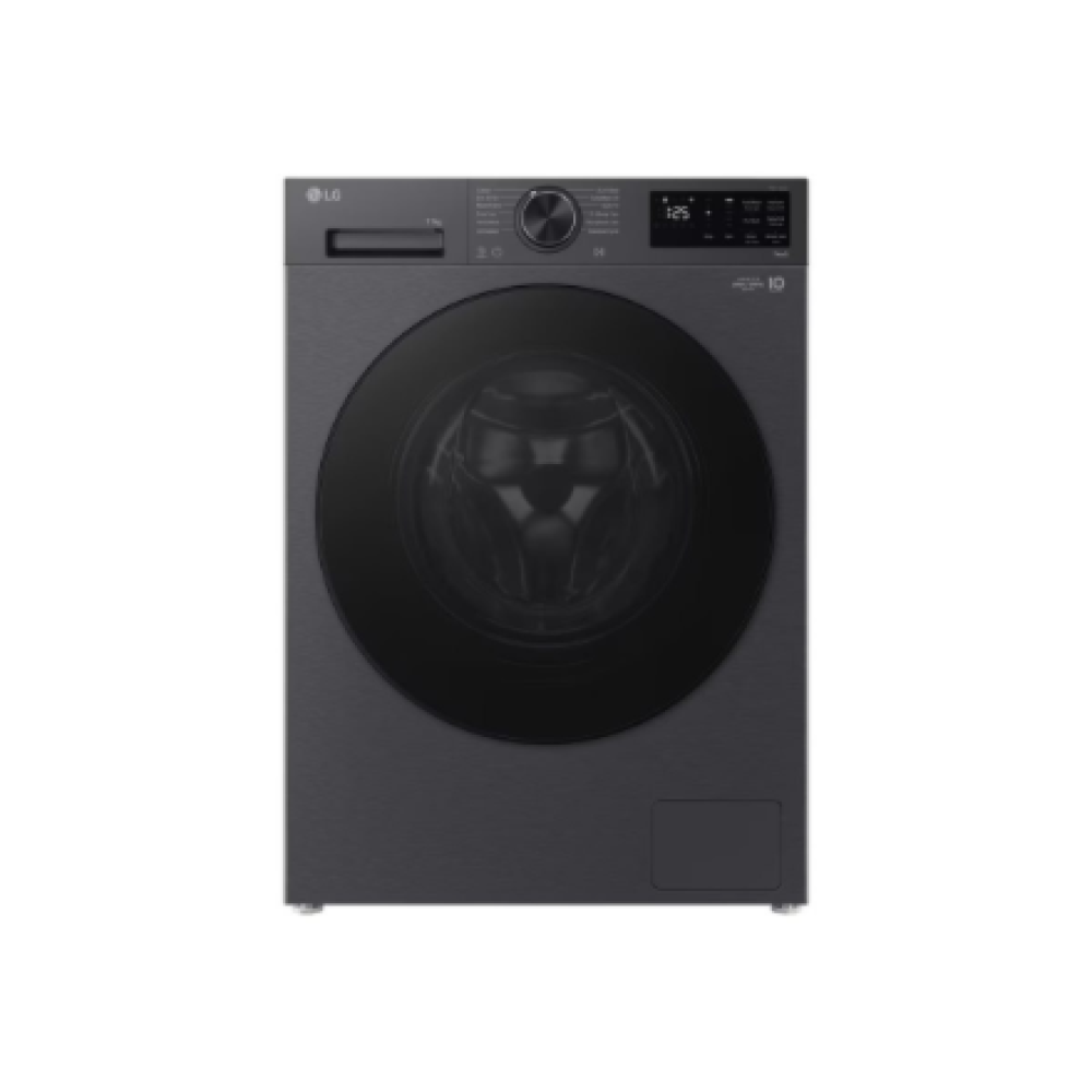 LG Washing machine , F4X5011TBB , Energy efficiency class A , Front loading , Washing capacity 11 kg , 1400 RPM , Depth 57 cm , Width 60 cm , Display , LED , Steam function , Direct drive , Wi-Fi , Matte Black
