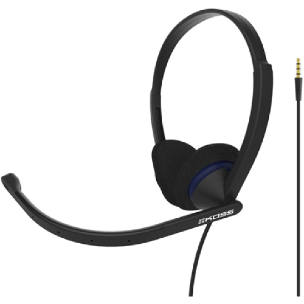 Koss , Communication Headsets , CS200i , Wired , On-Ear , Microphone , Noise canceling , Black