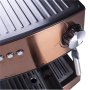 Adler , Espresso coffee machine , AD 4404cr , Pump pressure 15 bar , Built-in milk frother , Semi-automatic , 850 W , Cooper/ black