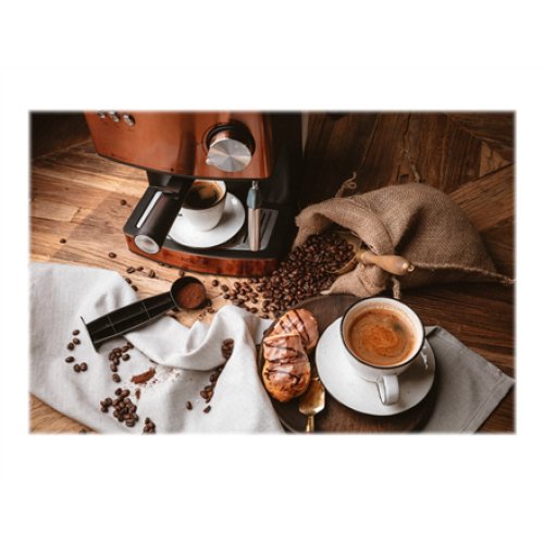 Adler , Espresso coffee machine , AD 4404cr , Pump pressure 15 bar , Built-in milk frother , Semi-automatic , 850 W , Cooper/ black