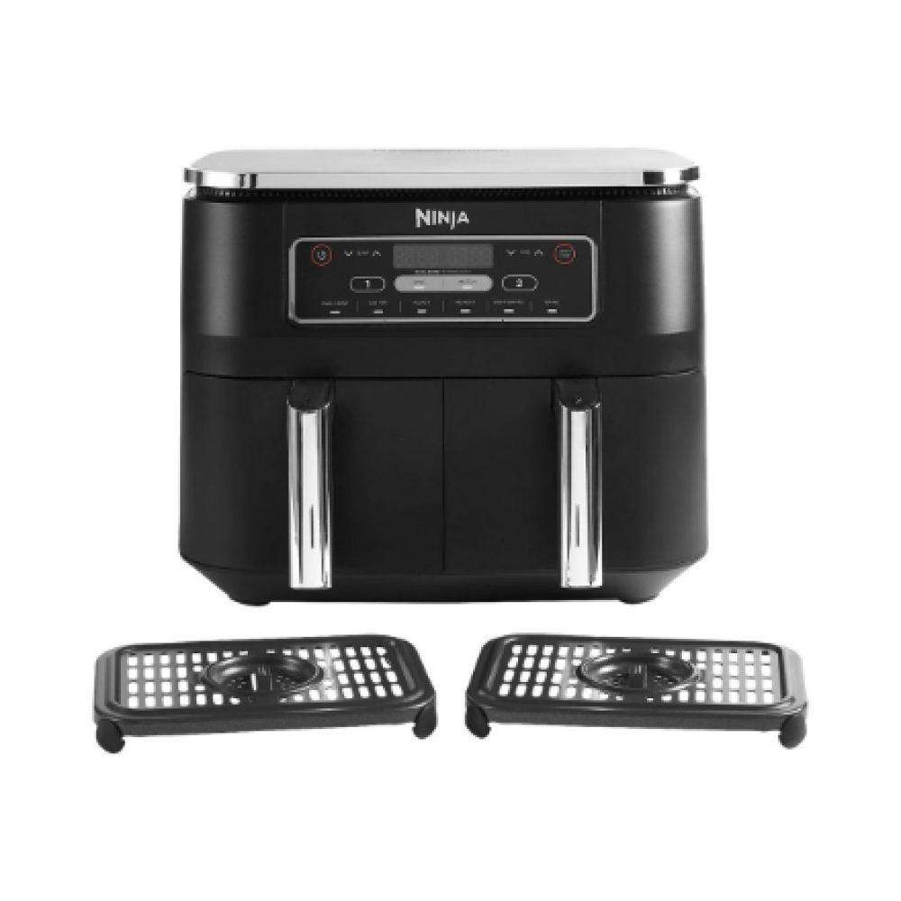NINJA , Air Fryer , AF300 , Power 1 frying compartment: 1200 W; 2 frying compartments: 2400 W W , Capacity 7.6 L , Black