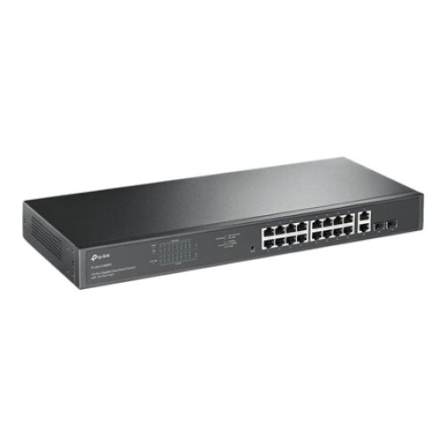 TP-LINK , Switch , TL-SG1218MPE , Web Managed , Rackmountable , Gigabit Ethernet (copper) ports quantity 16 , SFP ports quantity 2 , PoE+ ports quantity 16