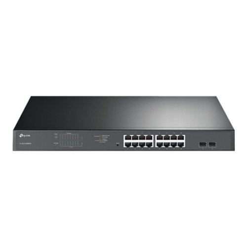 TP-LINK , Switch , TL-SG1218MPE , Web Managed , Rackmountable , Gigabit Ethernet (copper) ports quantity 16 , SFP ports quantity 2 , PoE+ ports quantity 16