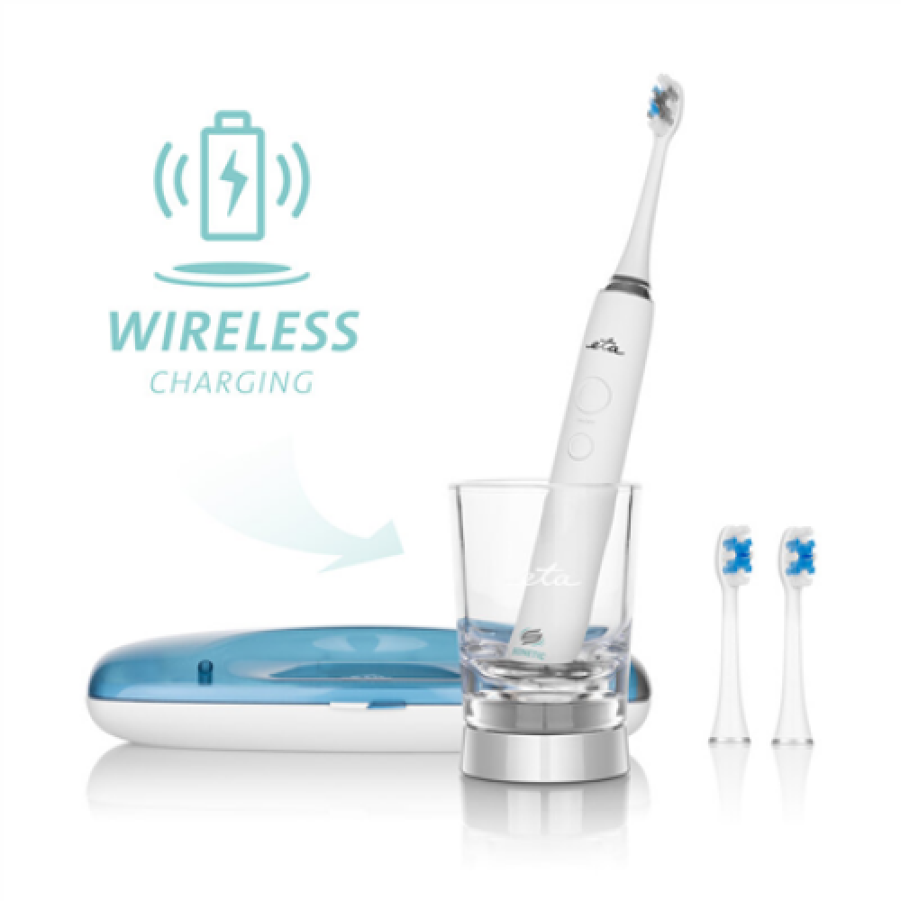 ETA , Sonetic Toothbrush , ETA570790000 , Rechargeable , For adults , Number of brush heads included 3 , Number of teeth brushing modes 4 , Sonic technology , White