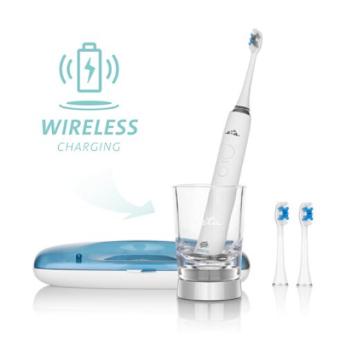 ETA , Sonetic Toothbrush , ETA570790000 , Rechargeable , For adults , Number of brush heads included 3 , Number of teeth brushing modes 4 , Sonic technology , White