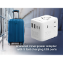 Gembird Universal travel power adapter, 70 W , TPA-2A3C70-01-W