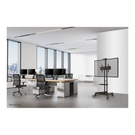 Neomounts Floor stand , NM-M1700BLACK TV trolley , Adjustable Height , 32-75 , Maximum weight (capacity) 50 kg , Black