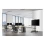 Neomounts Floor stand , NM-M1700BLACK TV trolley , Adjustable Height , 32-75 , Maximum weight (capacity) 50 kg , Black