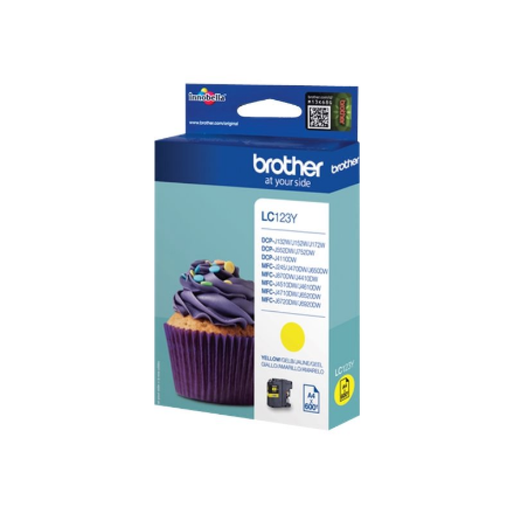 Brother LC123Y , Ink Cartridge , Yellow