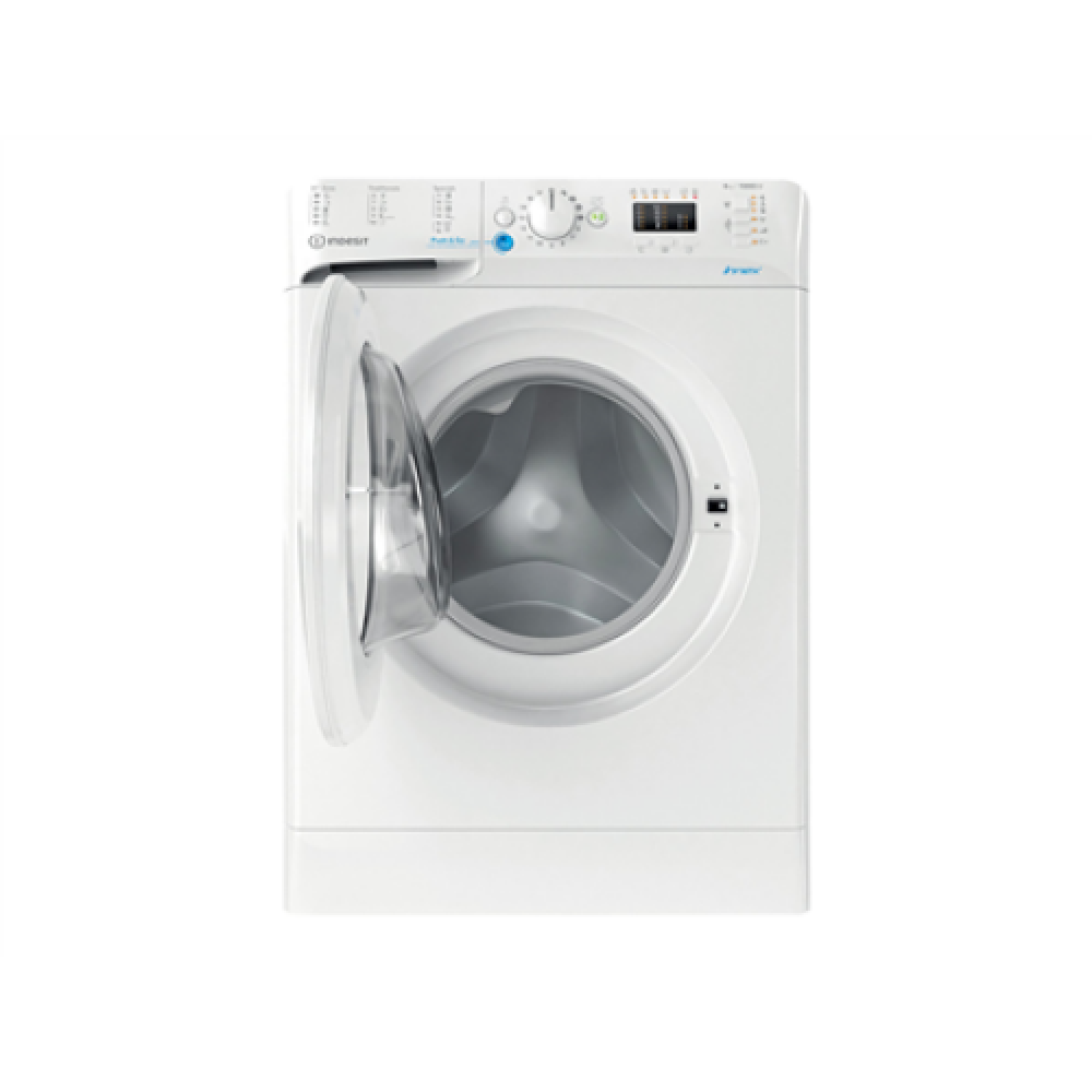 INDESIT , BWSA 61051 W EU N , Washing machine , Energy efficiency class F , Front loading , Washing capacity 6 kg , 1000 RPM , Depth 42.5 cm , Width 59.5 cm , Display , LED Plus , White