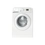 INDESIT , BWSA 61051 W EU N , Washing machine , Energy efficiency class F , Front loading , Washing capacity 6 kg , 1000 RPM , Depth 42.5 cm , Width 59.5 cm , Display , LED Plus , White