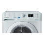 INDESIT , BWSA 61051 W EU N , Washing machine , Energy efficiency class F , Front loading , Washing capacity 6 kg , 1000 RPM , Depth 42.5 cm , Width 59.5 cm , Display , LED Plus , White