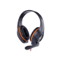 Gembird Gaming headset with volume control GHS-05-O Built-in microphone, Orange/Black, Wired, Over-Ear