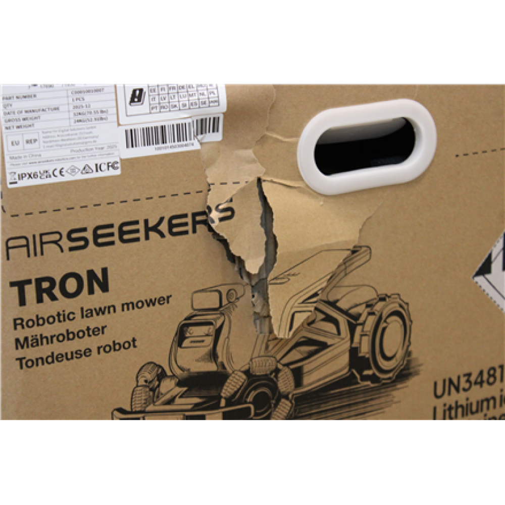 SALE OUT. AIRSEEKERS LIMITED Robotic Lawn Mower , 15 Ah , DAMAGED PACKAGING