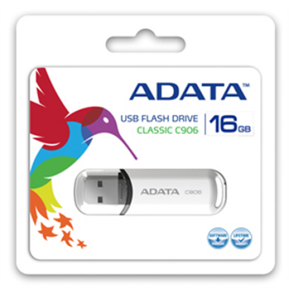 ADATA C906 16 GB, USB 2.0, White