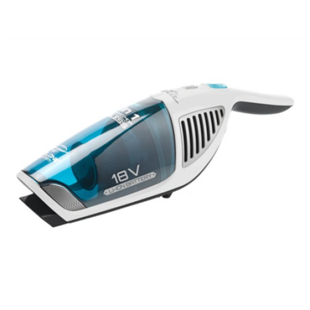 ETA , Vacuum Cleaner , Moneto Aqua Plus ETA444990010 , Cordless operating , Handstick and Handheld , Washing function , W , 18 V , Operating time (max) 50 min , White/Blue , Warranty month(s)
