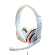 Gembird , Stereo Headset , MHS 03 WTRD , 3.5 mm , White with Red Ring , Headset