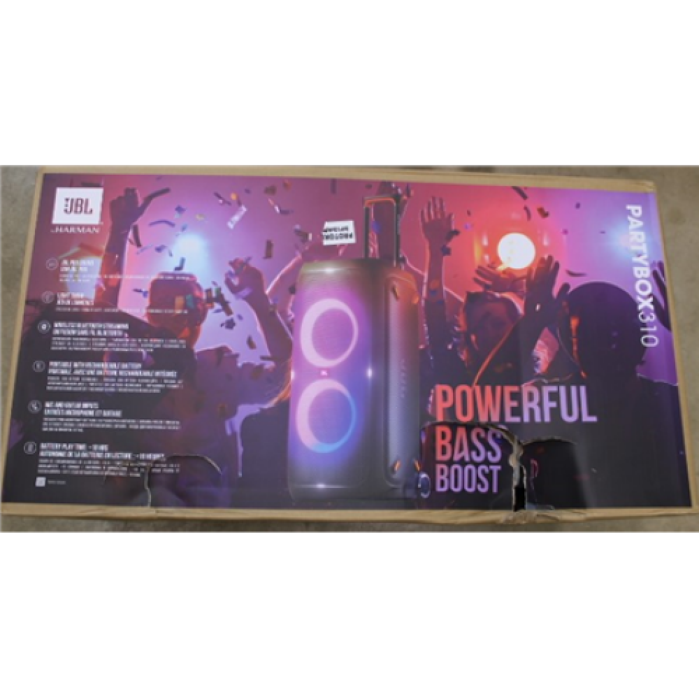 SALE OUT. Głośnik JBL Partybox 310, DAMAGED PACKAGING , DAMAGED PACKAGING