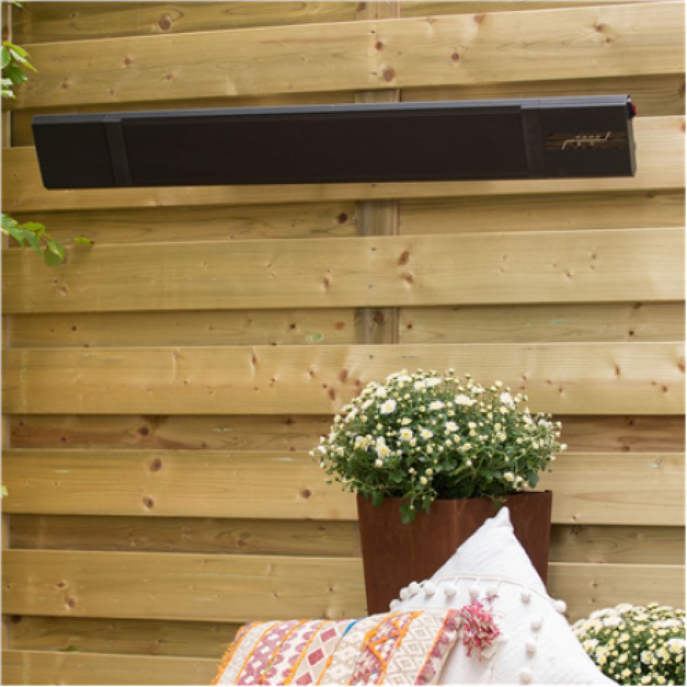 SUNRED Heater NER-2400, Nero Wall/Hanging Infrared, 2400 W, Black, IP55