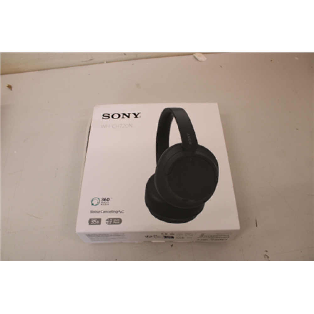 SALE OUT. , Sony , Wireless Headphones , WH-CH720N , Wireless , On-Ear , Microphone , DAMAGED PACKAGING , Noise canceling , Wireless , Black