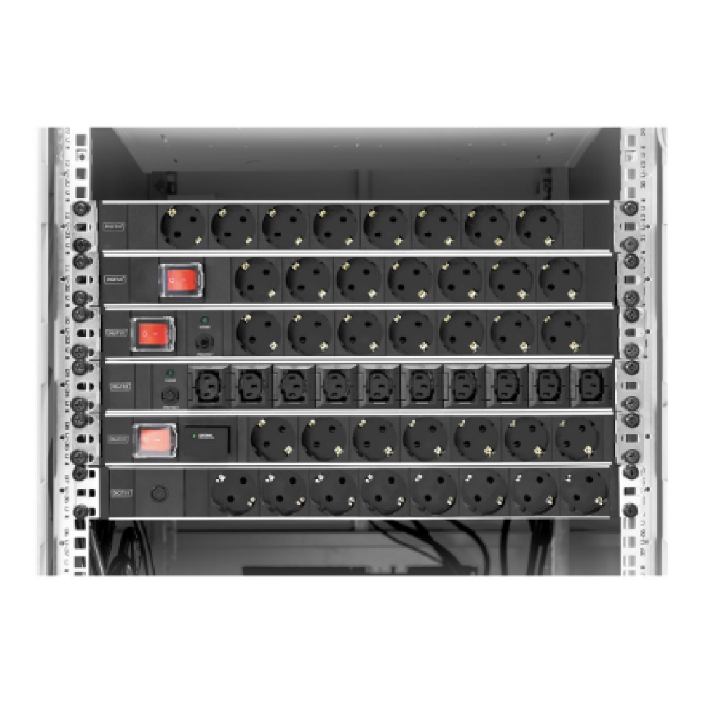 Digitus Aluminum outlet strip with overload protection , DN-95403 , Sockets quantity 7