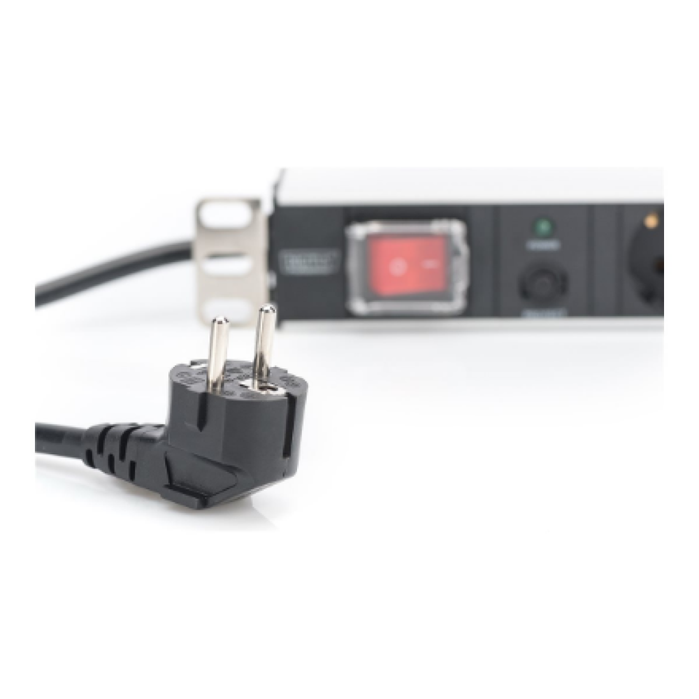 Digitus Aluminum outlet strip with overload protection , DN-95403 , Sockets quantity 7