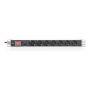 Digitus Aluminum outlet strip with overload protection , DN-95403 , Sockets quantity 7