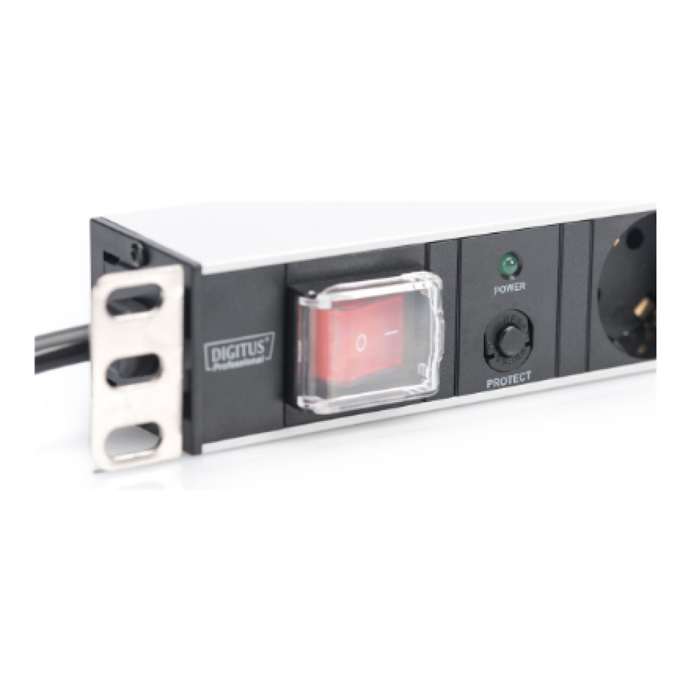 Digitus Aluminum outlet strip with overload protection , DN-95403 , Sockets quantity 7