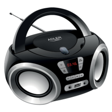 Adler CD Boombox AD 1181 USB connectivity, Speakers, Black
