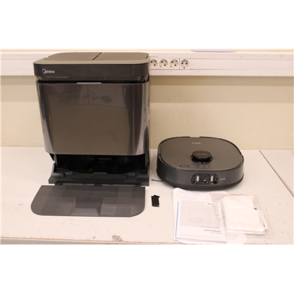 SALE OUT. Midea V15 Robot Vacuum Cleaner , Midea Robot Vacuum Cleaner , V15 , Wet&Dry , 5200 mAh , Dust capacity 3 L , 16200 Pa , Black , USED, DIRTY, SCRATCHED