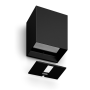 Philips Hue WCA Resonate Outdoor Downward Wall Lantern, Black , 8 W , 2000-6500 Hue White Colour Ambiance