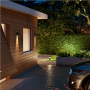 Philips Hue WCA Resonate Outdoor Downward Wall Lantern, Black , 8 W , 2000-6500 Hue White Colour Ambiance