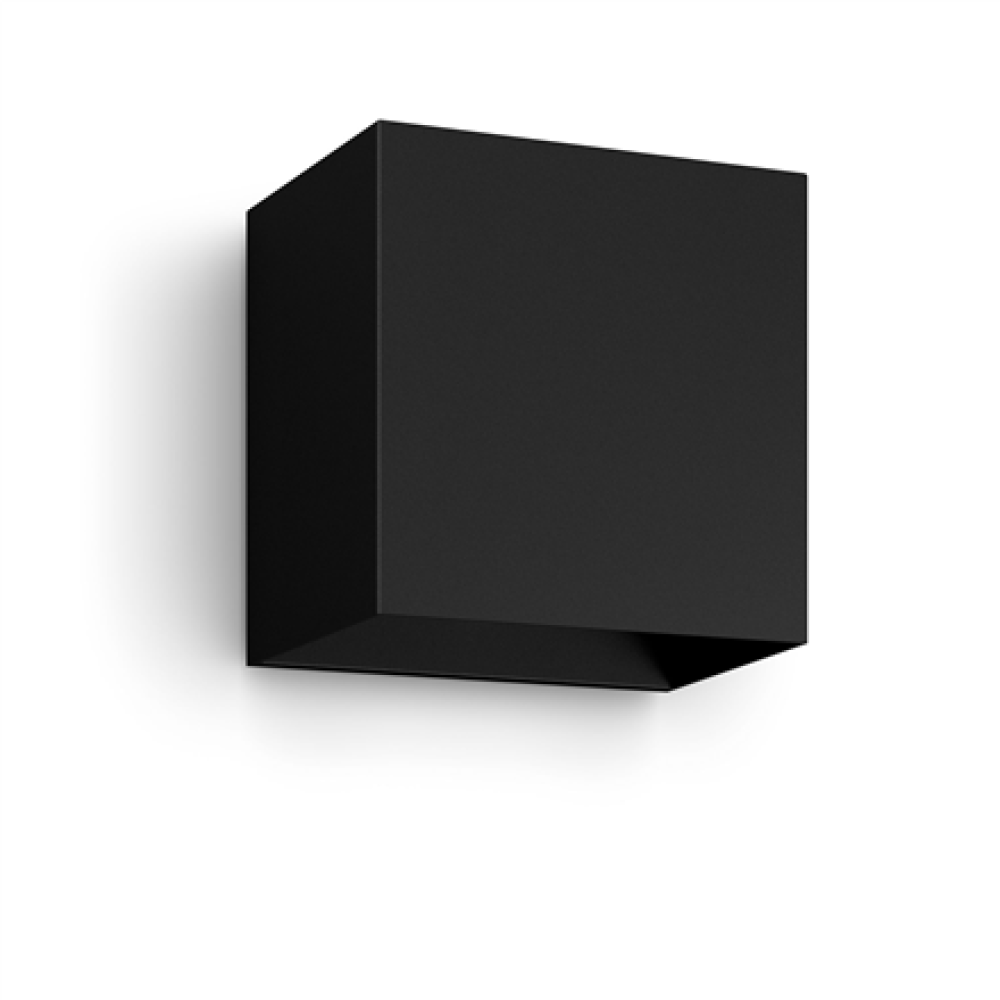 Philips Hue WCA Resonate Outdoor Downward Wall Lantern, Black , 8 W , 2000-6500 Hue White Colour Ambiance