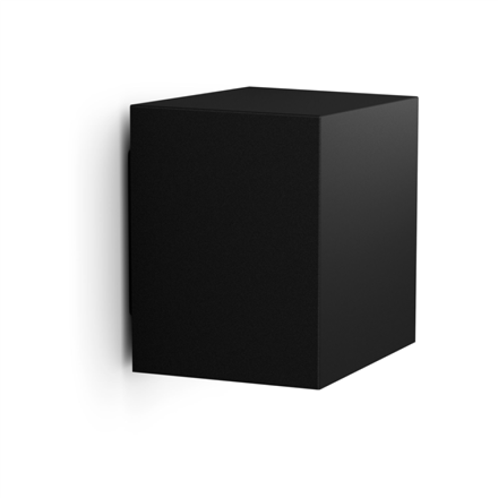 Philips Hue WCA Resonate Outdoor Downward Wall Lantern, Black , 8 W , 2000-6500 Hue White Colour Ambiance