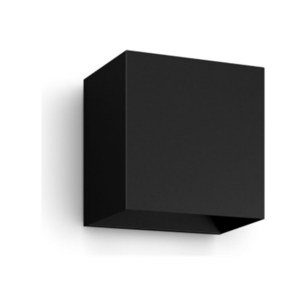 Philips Hue WCA Resonate Outdoor Downward Wall Lantern, Black , 8 W , 2000-6500 Hue White Colour Ambiance