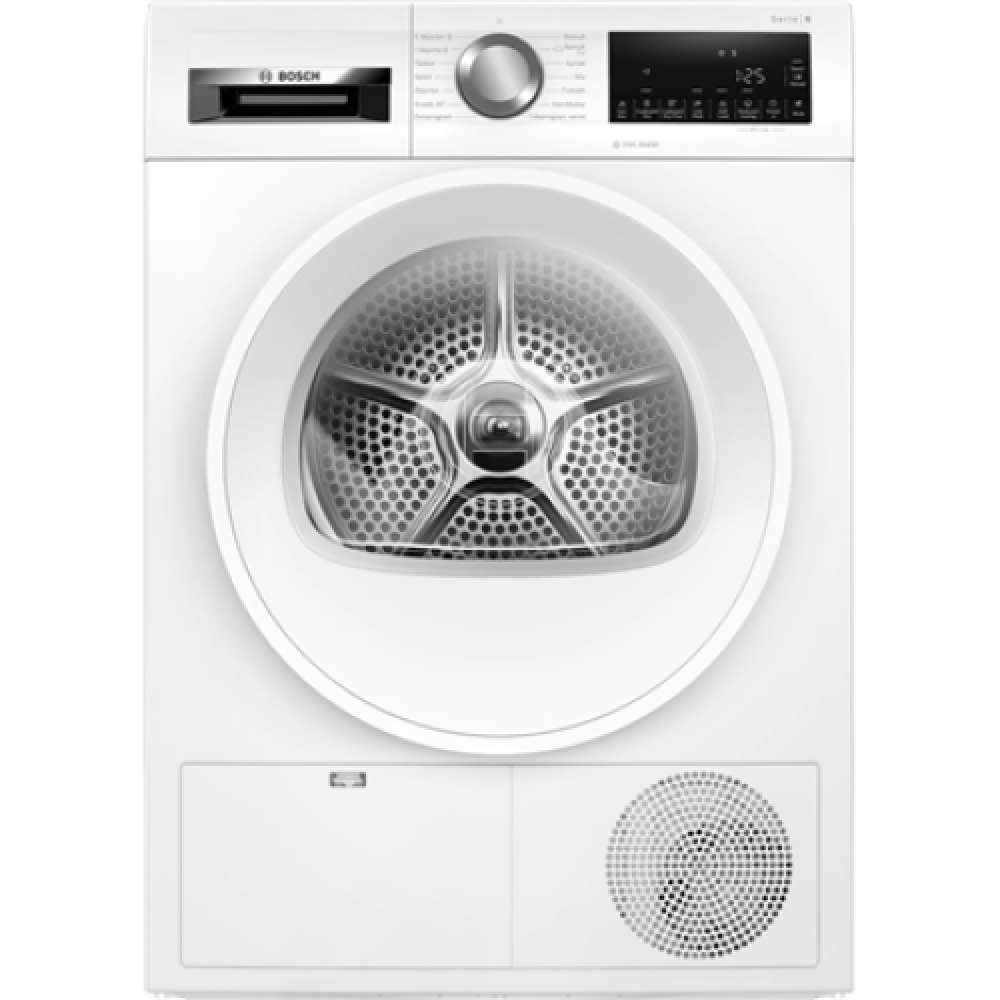 Bosch , Dryer Machine , WQG242AMSN Series 6 , Energy efficiency class A++ , Front loading , 9 kg , Sensitive dry , LED , Depth 61.3 cm , Steam function , White