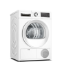 Bosch , Dryer Machine , WQG242AMSN Series 6 , Energy efficiency class A++ , Front loading , 9 kg , Sensitive dry , LED , Depth 61.3 cm , Steam function , White