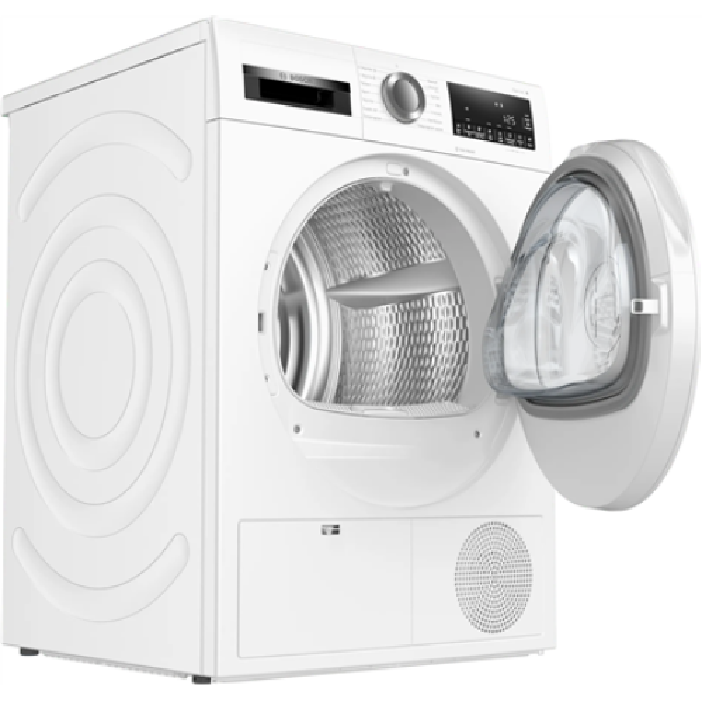 Bosch , Dryer Machine , WQG242AMSN Series 6 , Energy efficiency class A++ , Front loading , 9 kg , Sensitive dry , LED , Depth 61.3 cm , Steam function , White