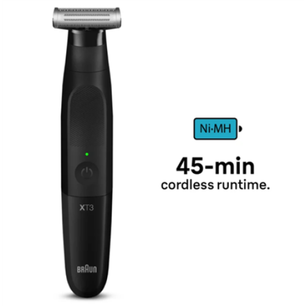 Braun , Beard Trimmer and Shaver , XT3100 , Cordless , Number of length steps 3 , Black